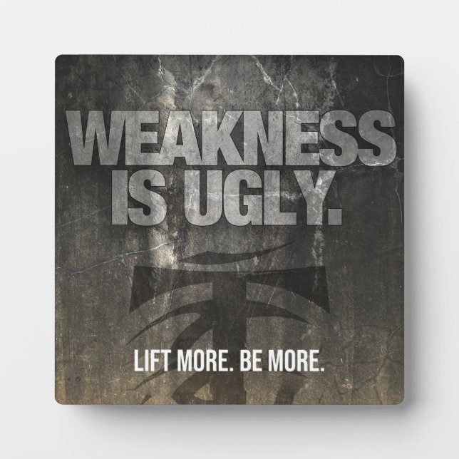 Gym Motivational Plaque (Front)