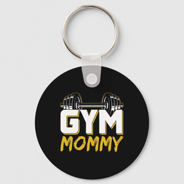 Gym Mummy Fitness Training Workout Weightlifting M Key Ring (Front)
