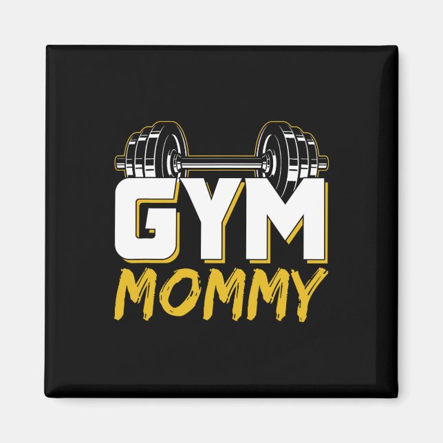 Gym Mummy Fitness Training Workout Weightlifting M Magnet (Front)