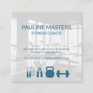 Gym Owner Fitness Coach Personal Trainer Appointment Card