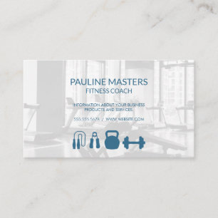Gym Owner Fitness Instructor Personal Trainer Appointment Card