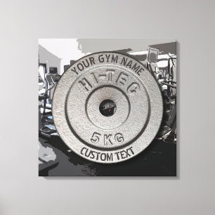 Gym Owner or User Fitness Funny Grey Edition Canvas Print