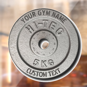 Gym Owner or User Fitness Funny Grey Edition Window Cling