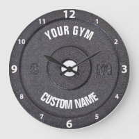 Gym Owner or User Funny White Numbers Clock