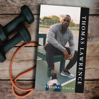 Gym personal coach modern minimalist social media  business card