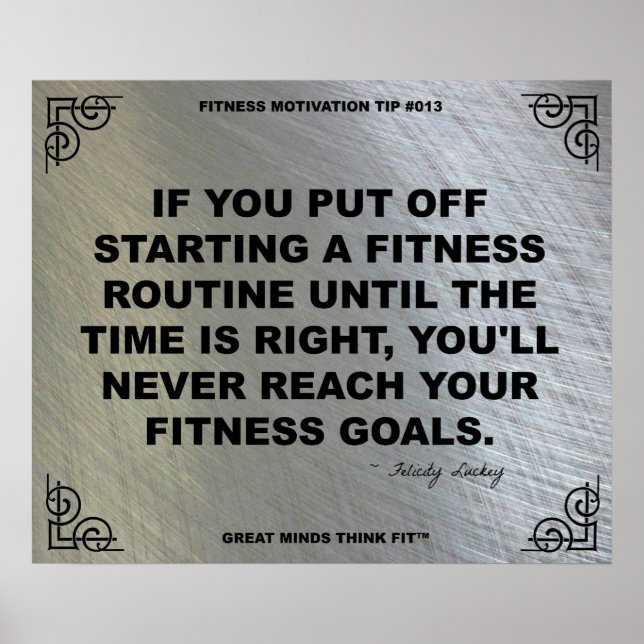 Gym Poster for Fitness Motivation #013 (Front)