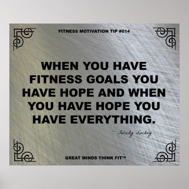 Gym Poster for Fitness Motivation #014 (Front)