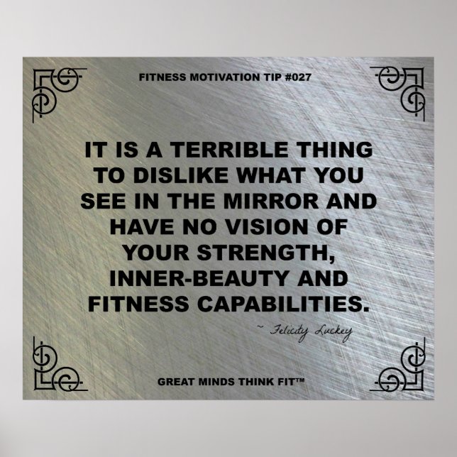 Gym Poster for Fitness Motivation #027 (Front)