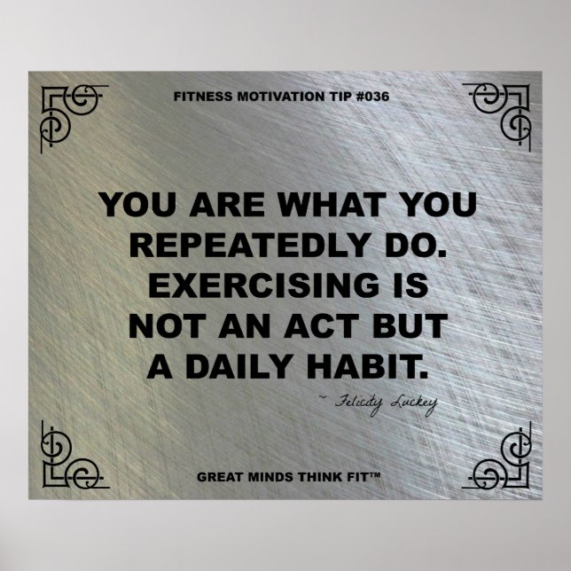 Gym Poster for Fitness Motivation #036 (Front)