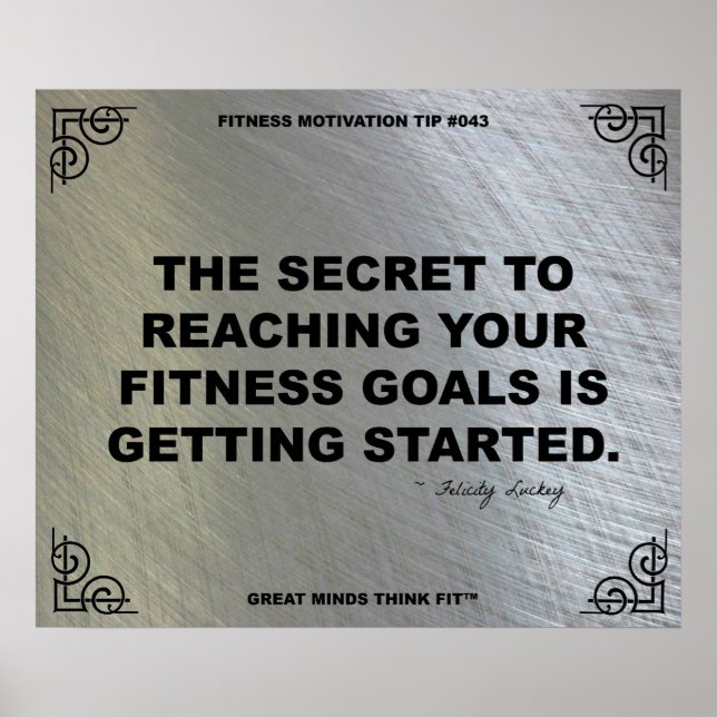 Gym Poster for Fitness Motivation #043 (Front)