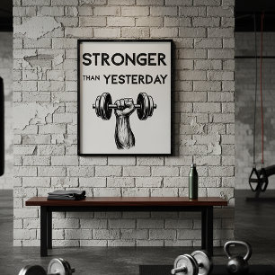 Gym Quote Minimalist Poster
