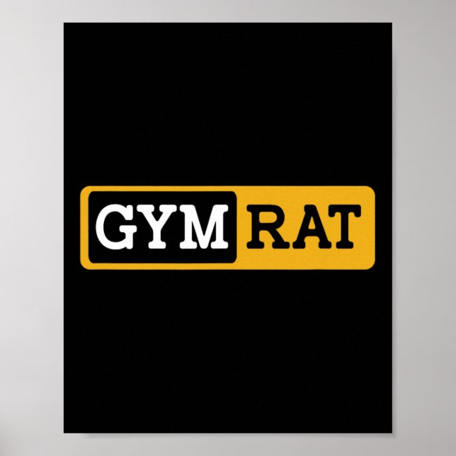 Gym Rat Bodybuilding Workout Bodybuilder  Poster (Front)