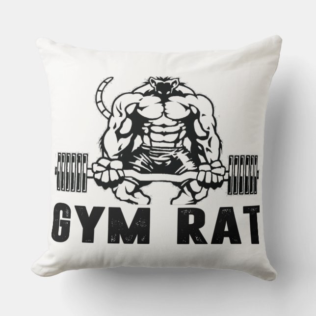 Gym Rat Cushion (Front)