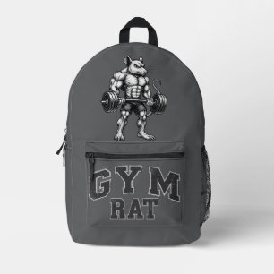 Gym Rat Deadlift - Lifting Humor - Bodybuilding Printed Backpack