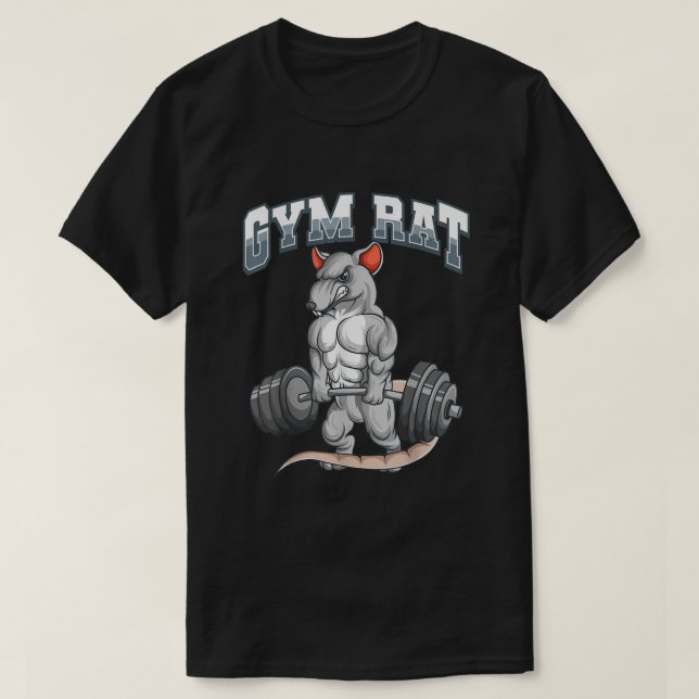 Gym Rat Fitness Bodybuilding  T-Shirt (Design Front)