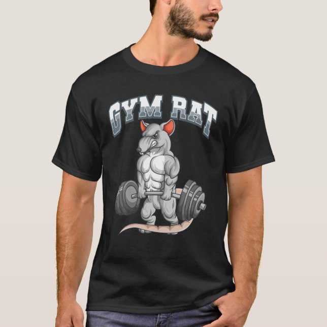 Gym Rat Fitness Bodybuilding T-Shirt (Front)