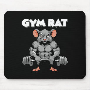 Gym Rat Fitness Bodybuilding Workout Muscle Pump  Mouse Mat