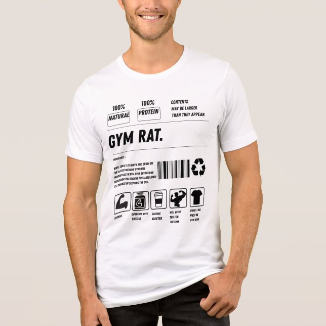Gym Rat Formula: Handle With Gains Tri-Blend Shirt (Front)