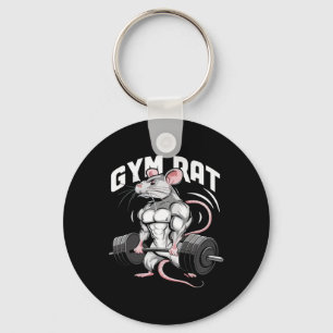 Gym Rat Funny Bodybuilding Fitness Workout Gym Wei Key Ring