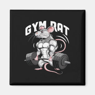 Gym Rat Funny Bodybuilding Fitness Workout Gym Wei Magnet
