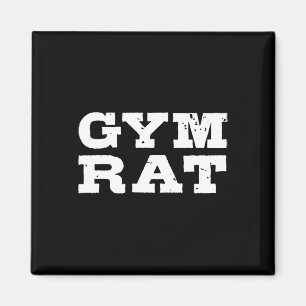 Gym Rat Funny Bodybuilding Workout 1  Magnet