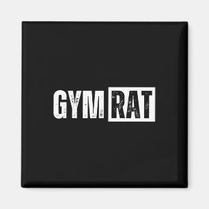Gym Rat Funny Bodybuilding Workout Magnet