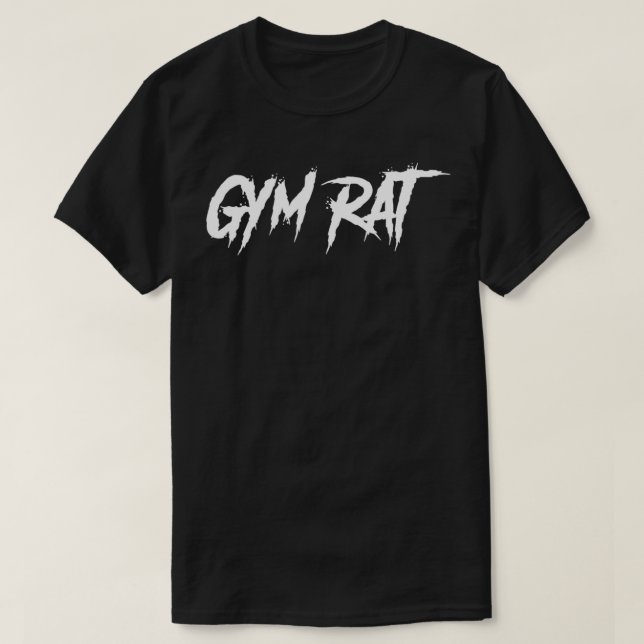 Gym Rat Gifts Men  Clothes Hustle Fitness Graffiti T-Shirt (Design Front)