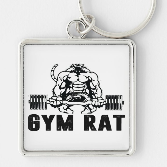 Gym Rat Key Ring (Front)