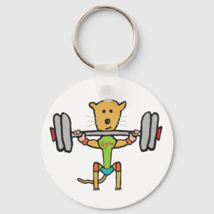 Gym Rat Key Ring