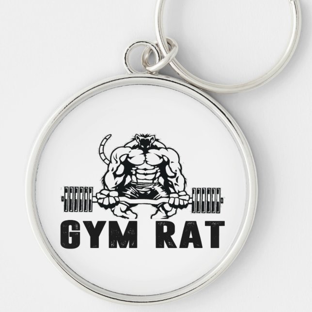 Gym Rat Key Ring (Front)