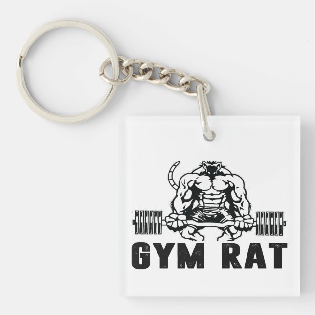 Gym Rat Key Ring (Front)