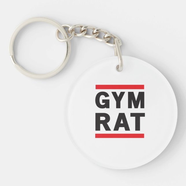 Gym Rat Key Ring (Front)