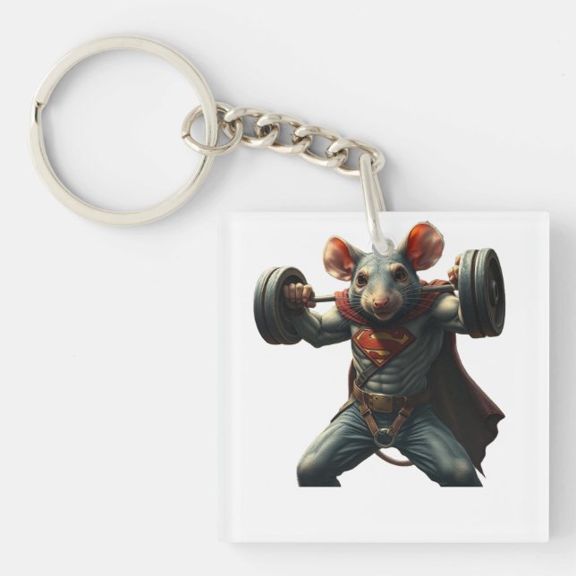 Gym Rat Key Ring (Front)