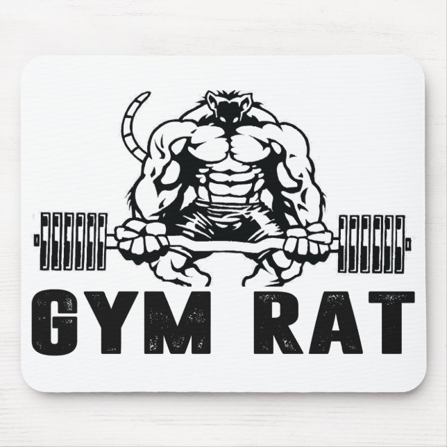 Gym Rat Mouse Mat (Front)