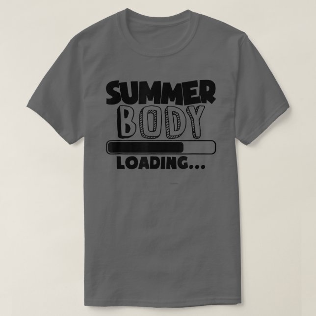 Gym Rat Summer Body Computer Loading Movation Work T-Shirt (Design Front)
