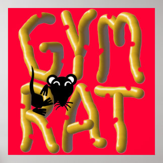 Gym Rat Weightlifting Poster