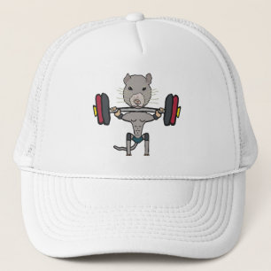 Gym Rat Weightlifting Trucker Hat