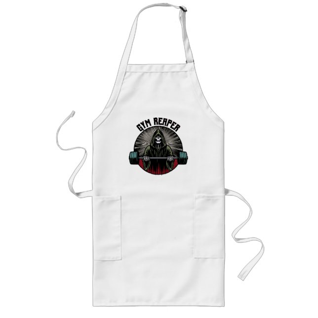 Gym Reaper Workout Long Apron (Front)
