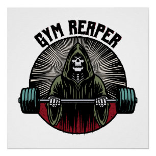 Gym Reaper Workout Poster