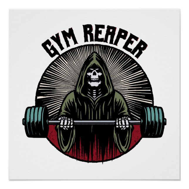 Gym Reaper Workout Poster (Front)