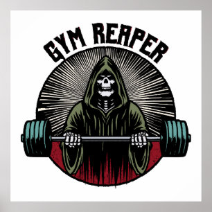 Gym Reaper Workout Poster