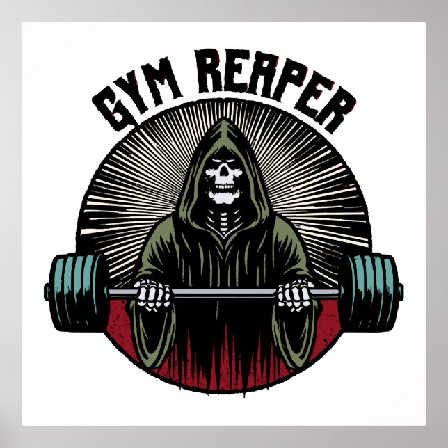 Gym Reaper Workout Poster (Front)