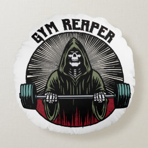 Gym Reaper Workout Round Cushion