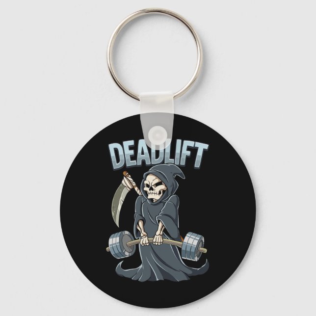 Gym Repeaer Deadlift Bodybuilding  Key Ring (Front)