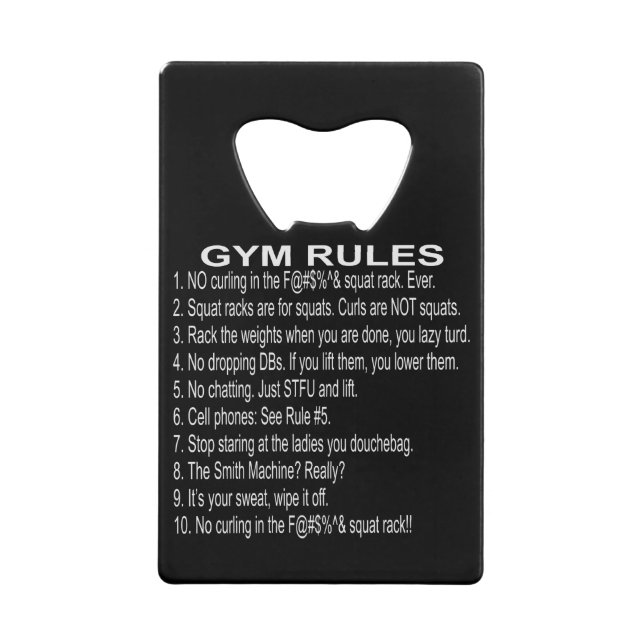 Gym Rules  #USAPatriotGraphics  ©WhiteTigerLLC.Com (Front)