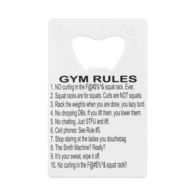Gym Rules  #USAPatriotGraphics  ©WhiteTigerLLC.Com (Front)