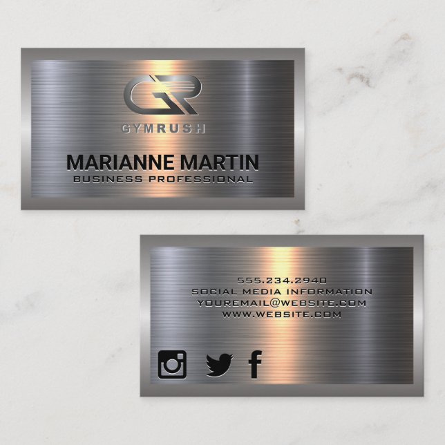Gym Rush Business Card (Front/Back)