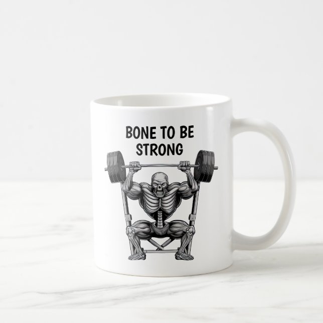 Gym Skeleton Coffee Mug (Right)