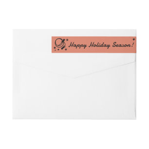 Gym Skipping Rope Happy Holiday Season Address Wrap Around Label
