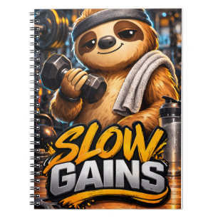 Gym Sloth - Critter Kingdom Notebook